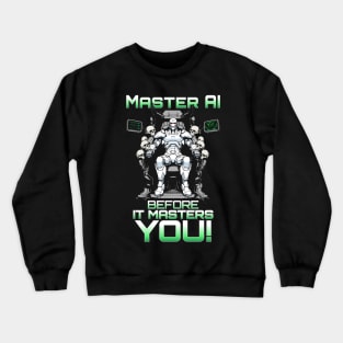 Master AI before it masters you Crewneck Sweatshirt